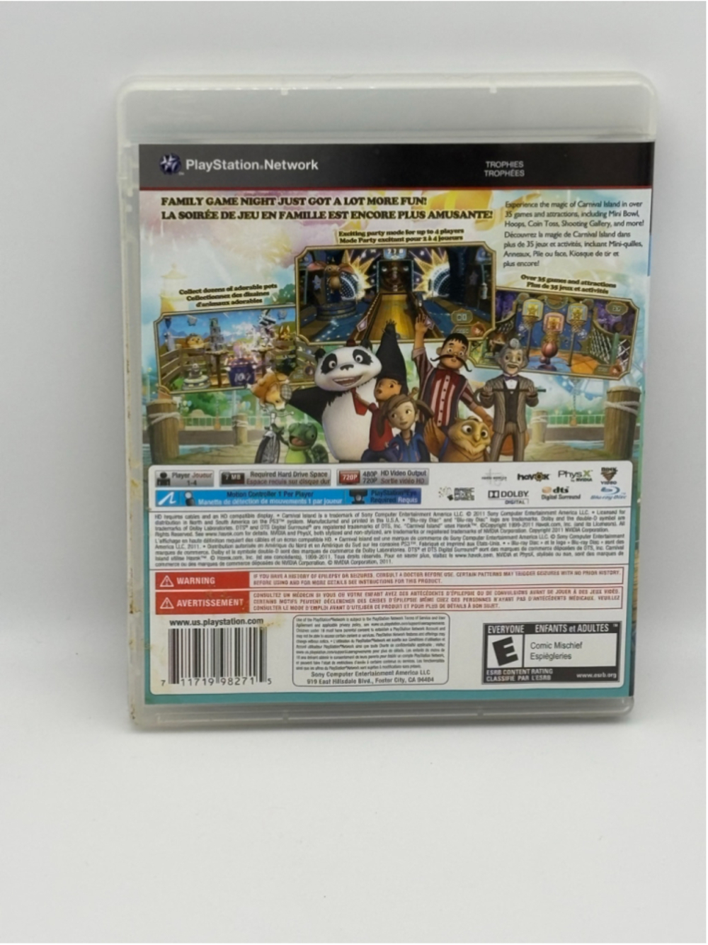 Carnival Island PlayStation 3 Video Game CIB NOT tested - Picture 4 of 4